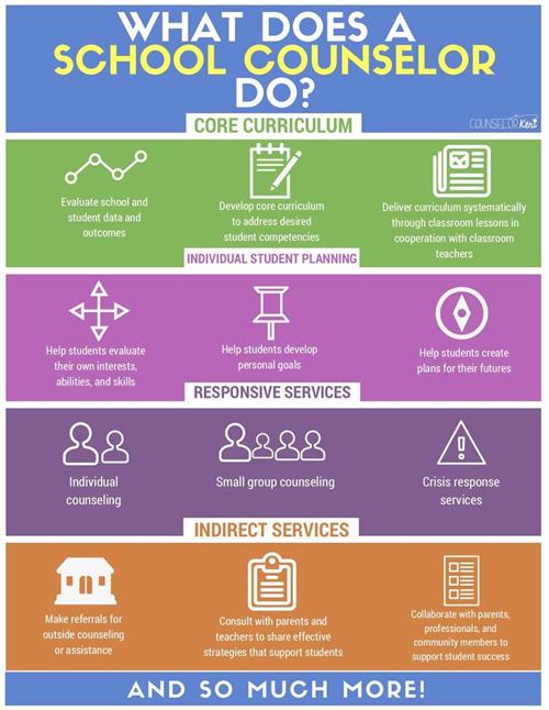 What does a school counselor do? What does a school counselor do?